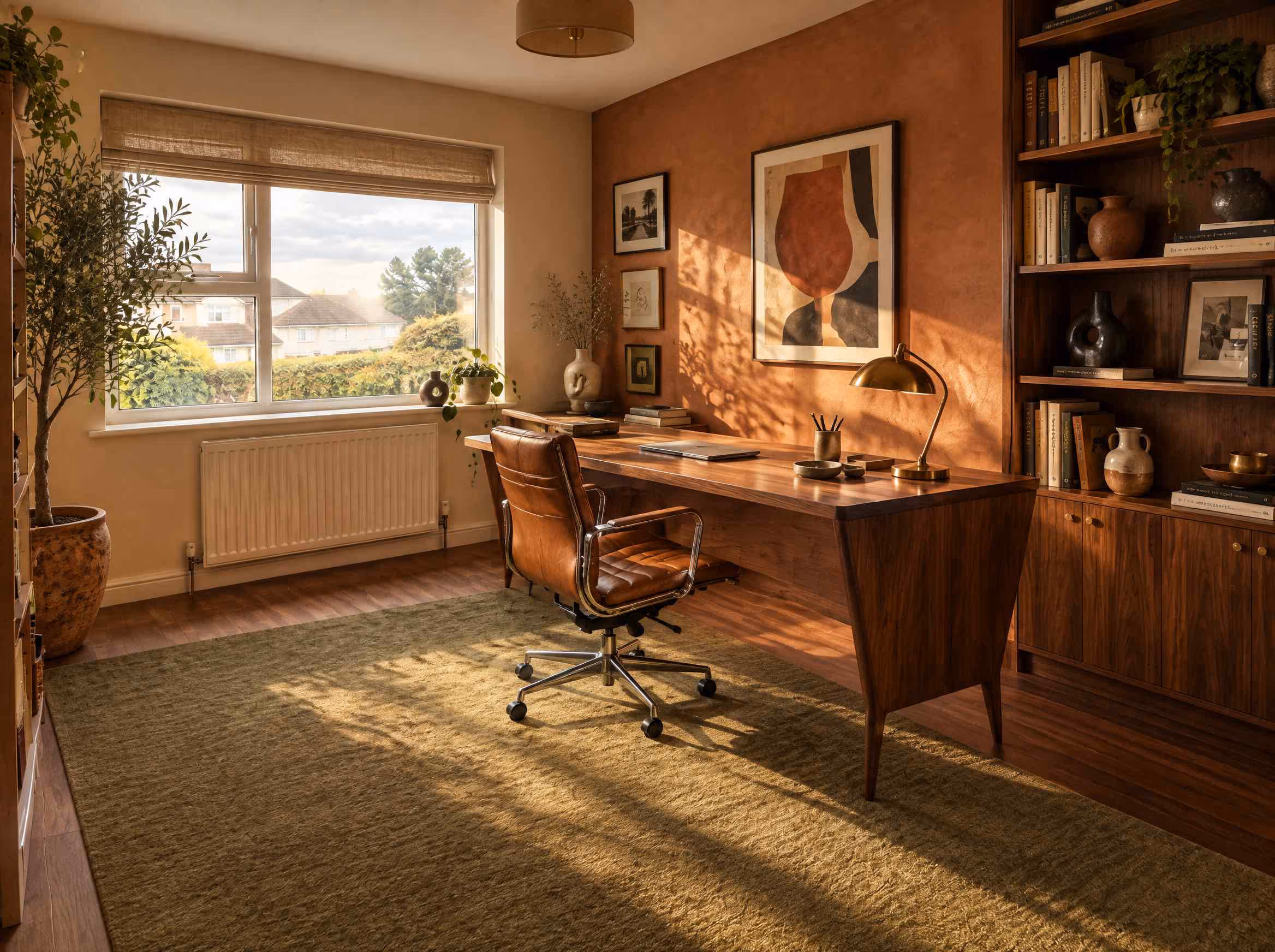The same home office redesigned by RoomGPT
