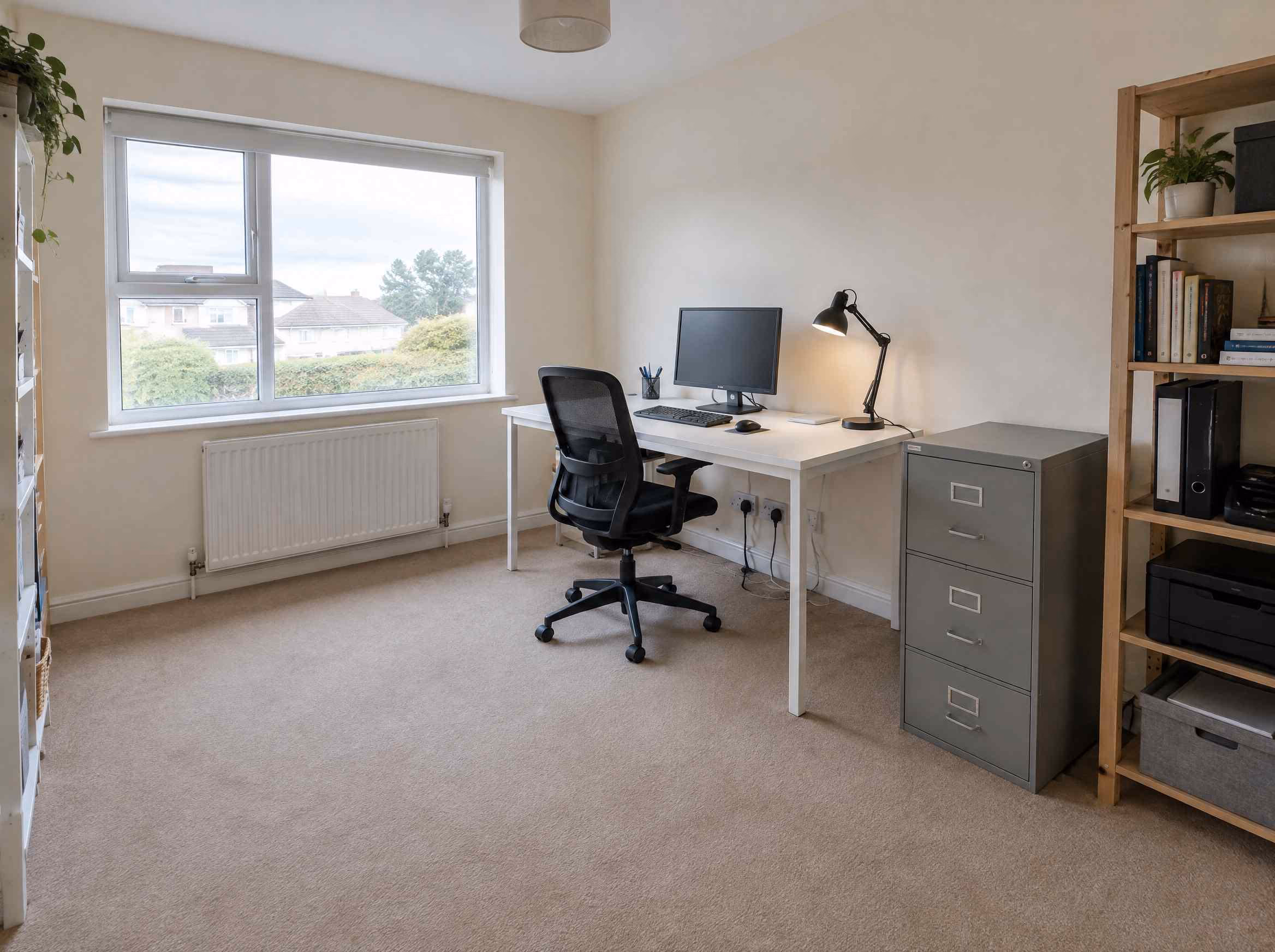 A home office photographed before any redesign