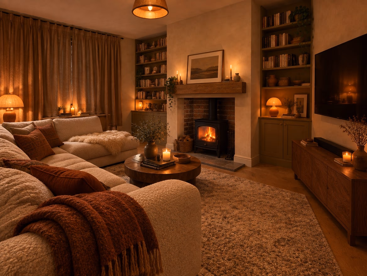 The same room rendered by RoomGPT in Cozy