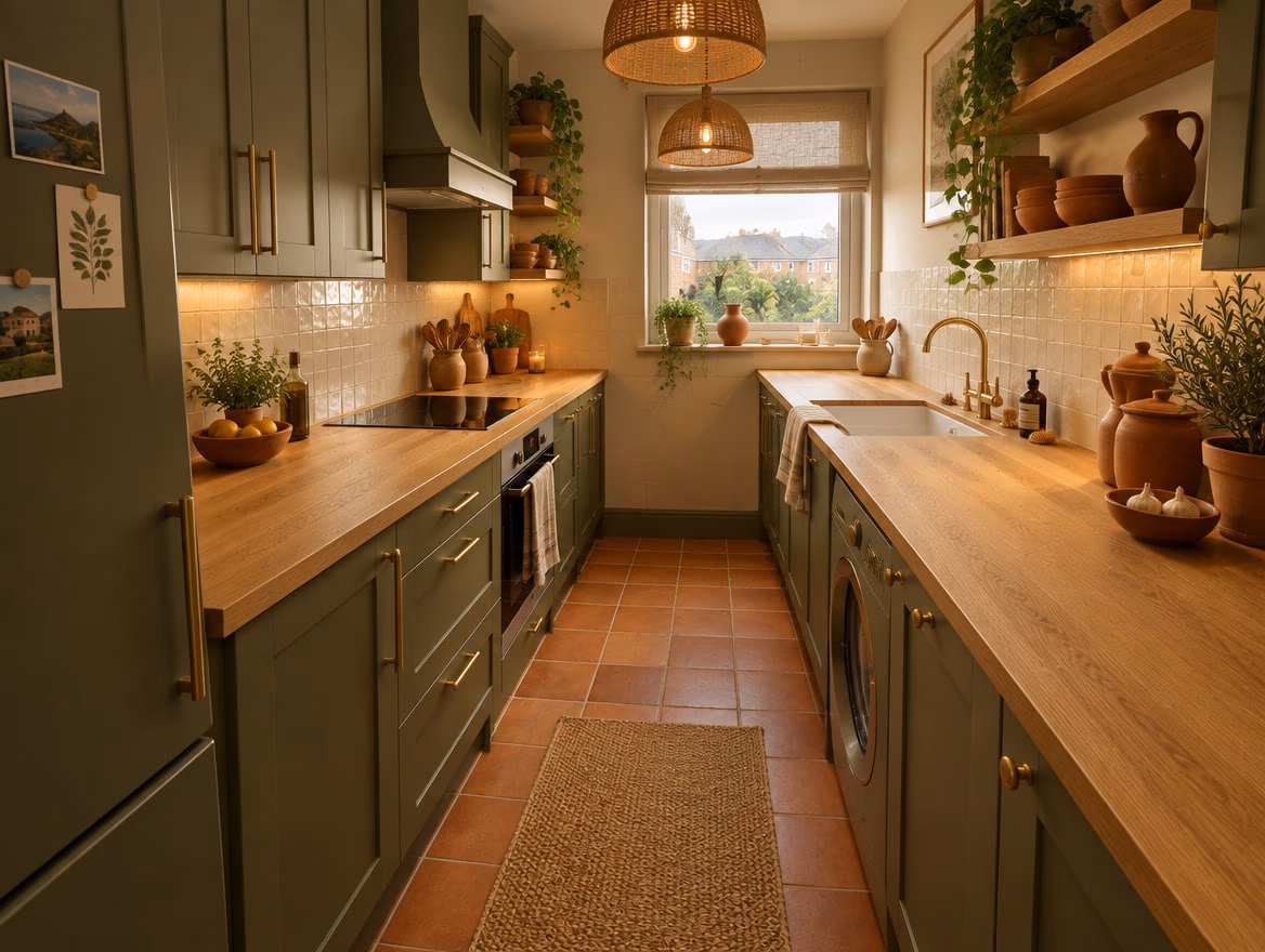The same room rendered by RoomGPT in Green