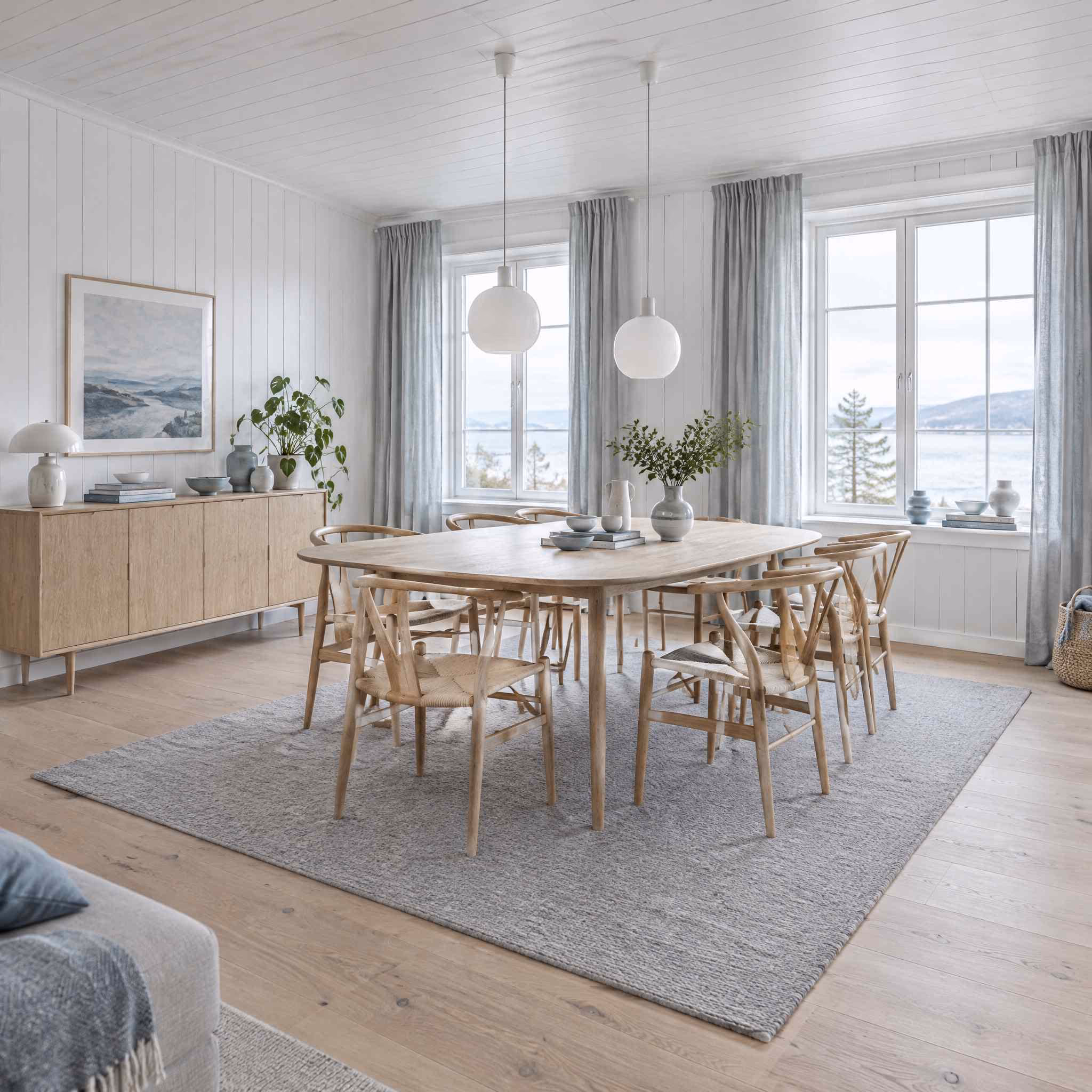 A room generated by RoomGPT in the Sea Scandinavian style